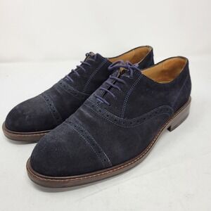 Massimo Dutti Shoes Men 8.5 Dress Oxford Derby Brogue Loafer Lace Up Adult 42‎